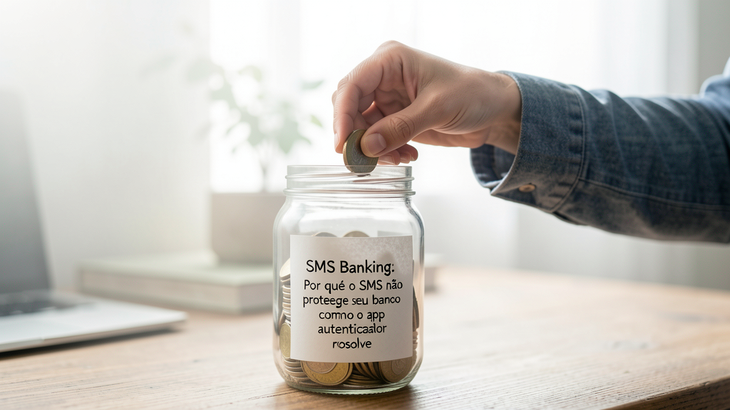 Detalhe fotográfico relacionado a SMS Banking: Por que o SMS não protege seu banco e como o app autenticador resolve